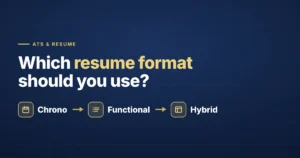 Which resume format to use — chronological, functional, or hybrid